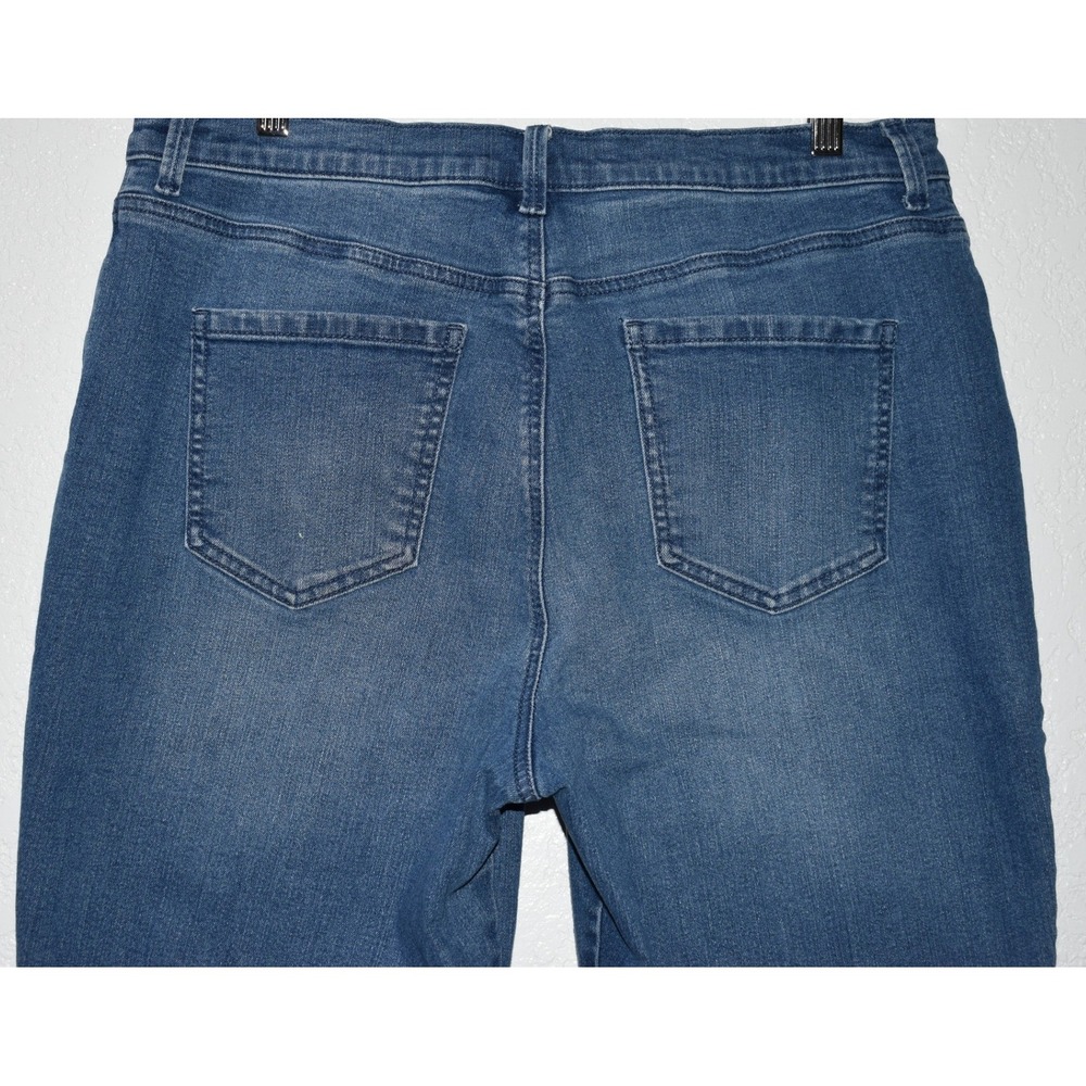 Gloria Vanderbilt Amanda 16 Short Blue Jeans Straight Leg Comfy Cotton Stretch